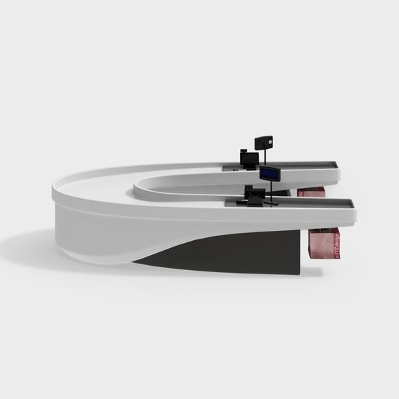 Futuristic Low-Poly Track 3D model for Creative Uses