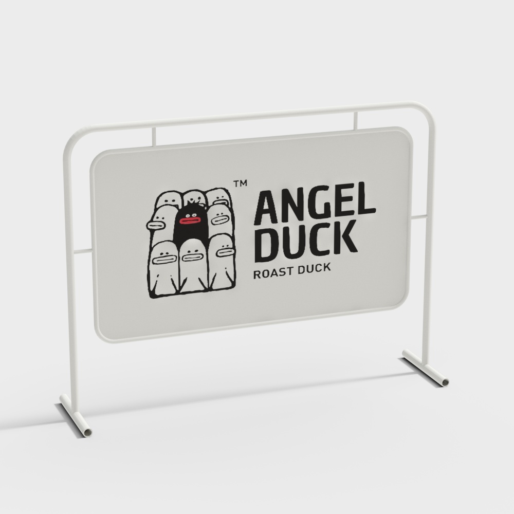 Roast Duck Sign 3D model