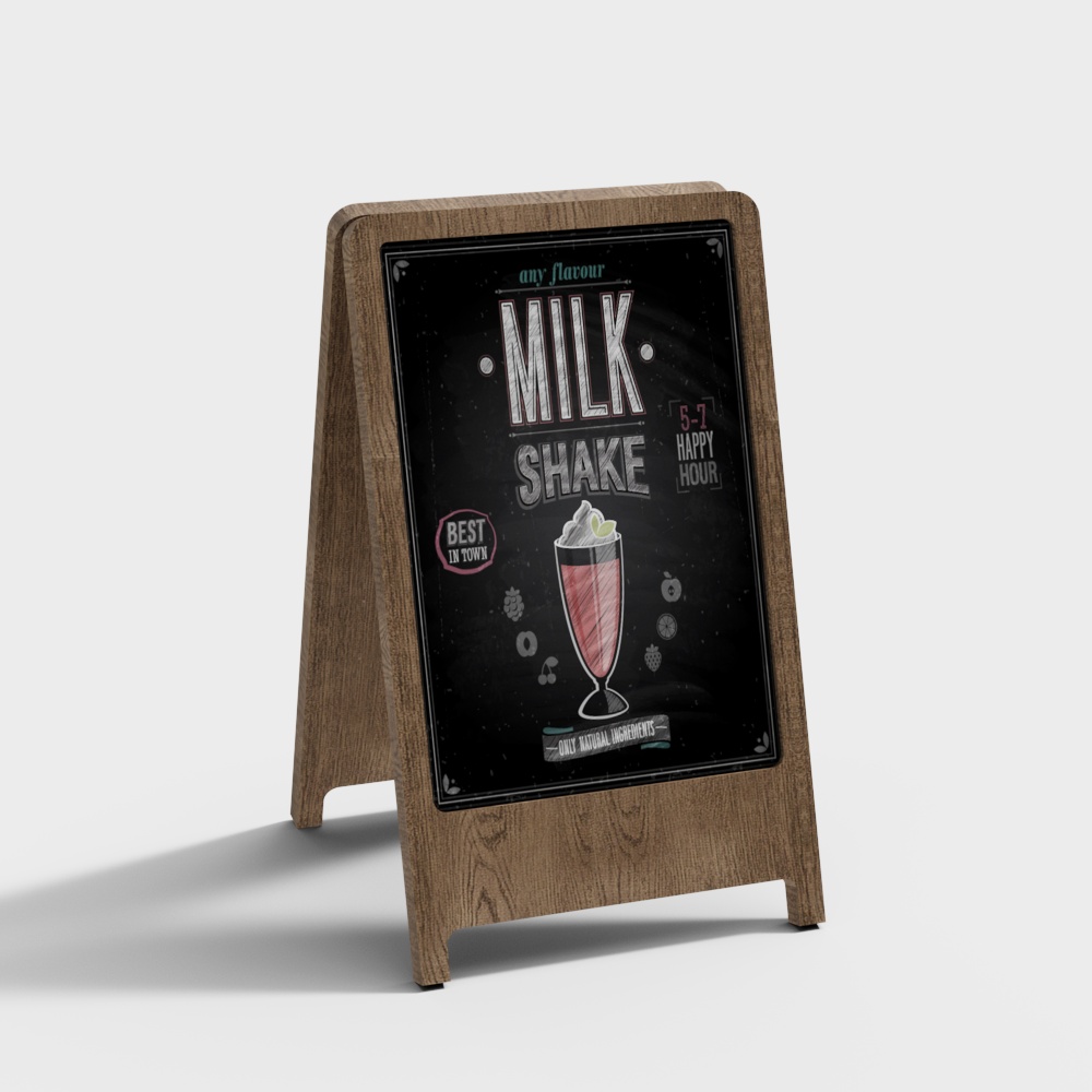 ModerY cafe restauraYt blackboard billboard