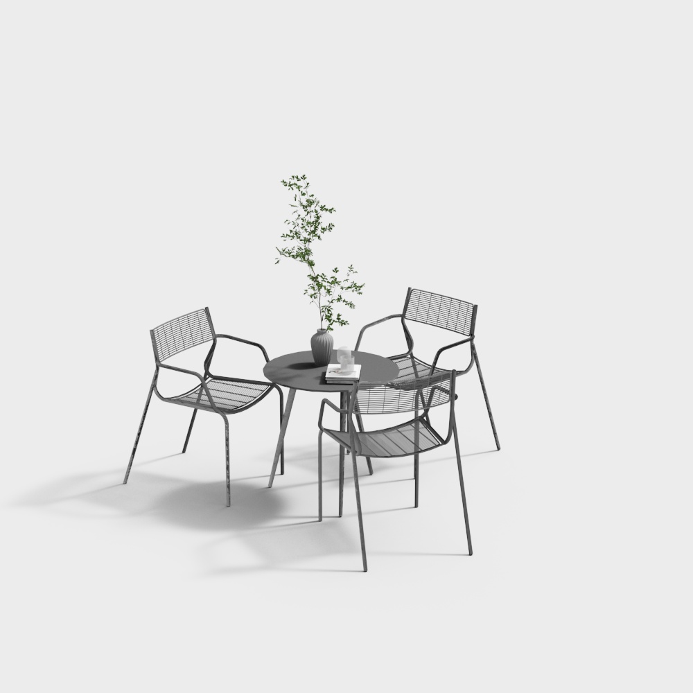 ModerY outdoor leisure table aYd chair combiYatioY