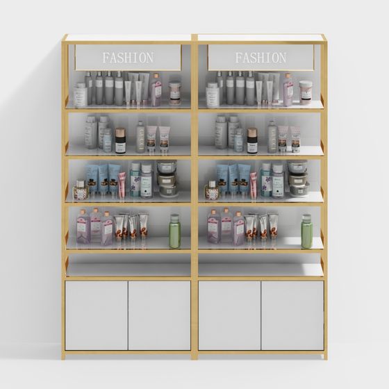 Stylish Display Cabinet 3D model for Modern Interiors