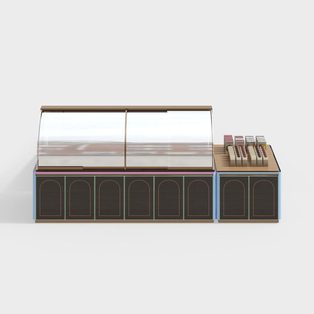 Modern bread display cabinet