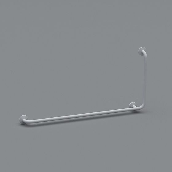 Minimalist Bathroom Handrail 3D model