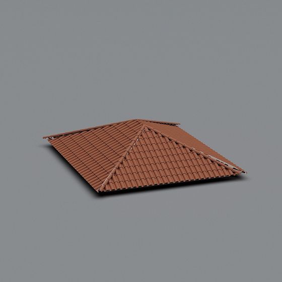Rustic Roof 3D Model for Creative Projects
