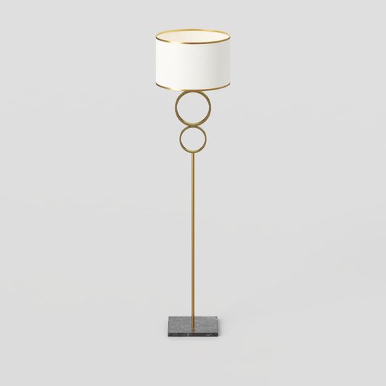 Lampadaire en laiton sur mesure