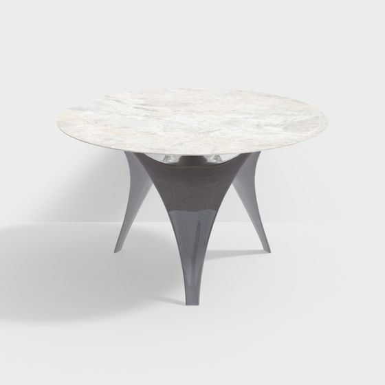 Futuristic Round Table 3D model Design