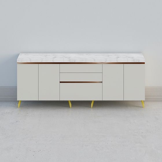 Urban Living Room TV Cabinet 3D model