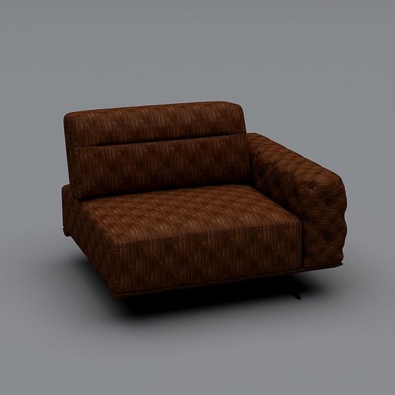 Retro Leather Armchair 3D model for Modern Homes