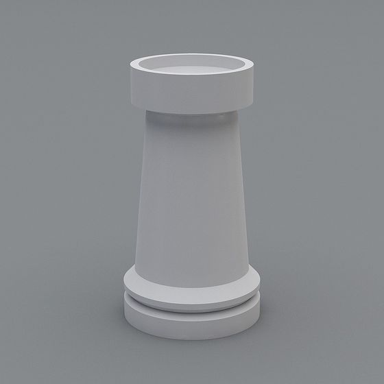 Minimalist Low Polygon 3D Model for Modern Aesthetics