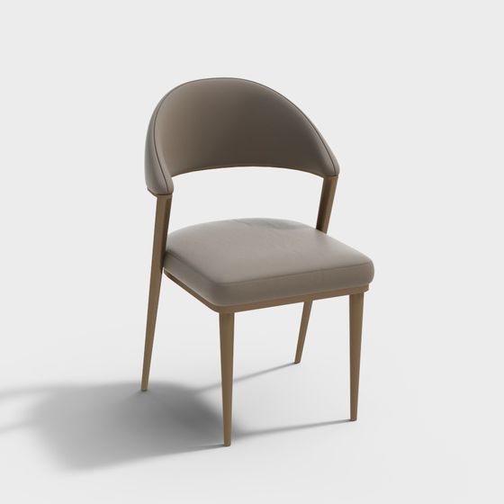 Modern Minimalist Low-Polygon Chair 3D model