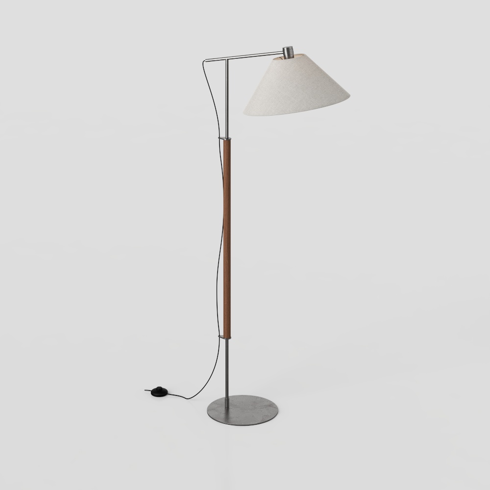 Торшер в стиле ваби-саби