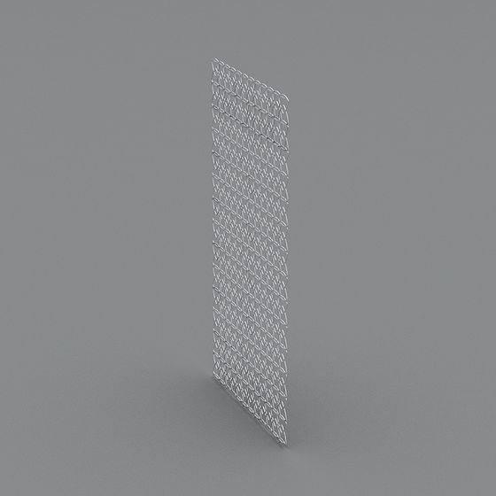 Woven Wall 3D Model - Low Poly High Detail Design