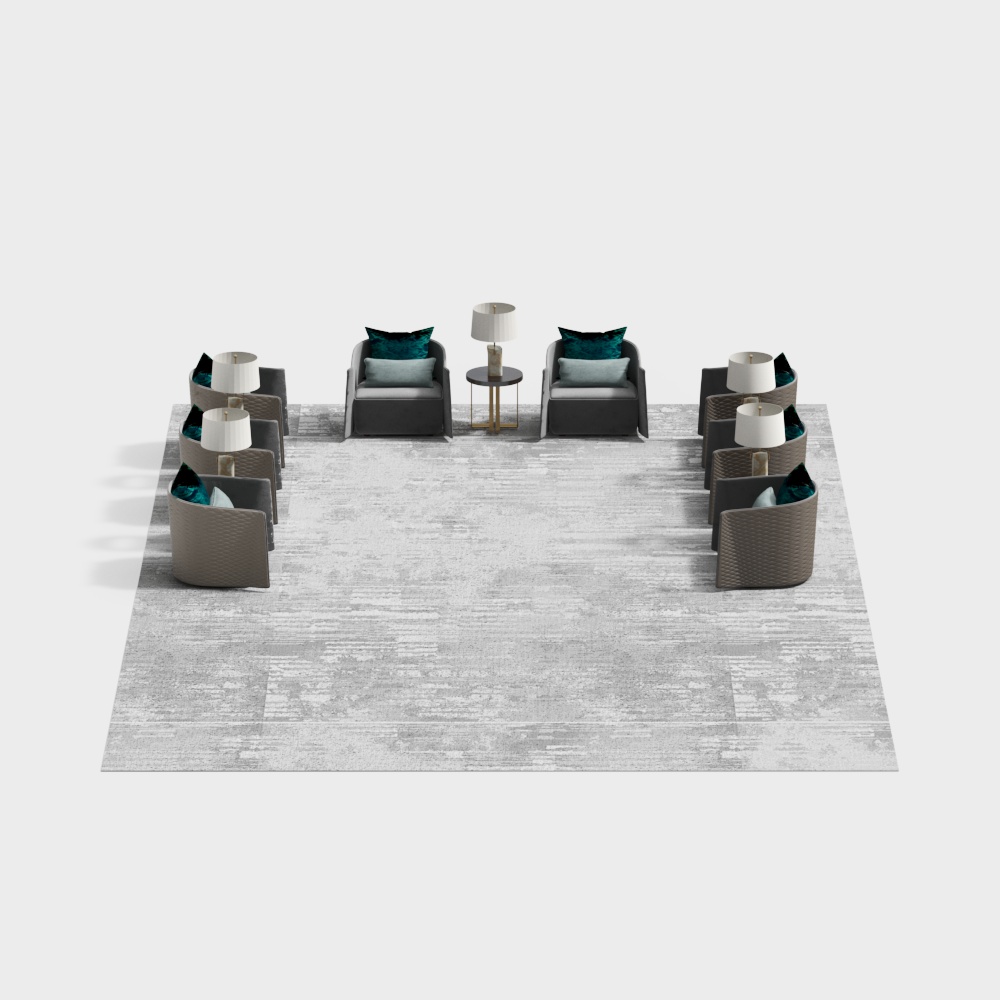 Reception room sofa set