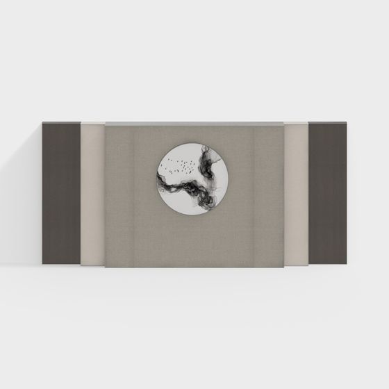 Abstract Light and Shadow Room Divider 3D model