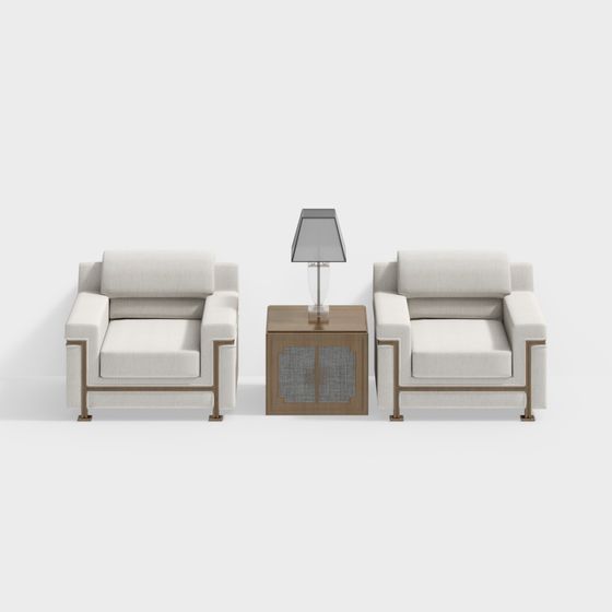 Urban Living Room Sofa 3D model