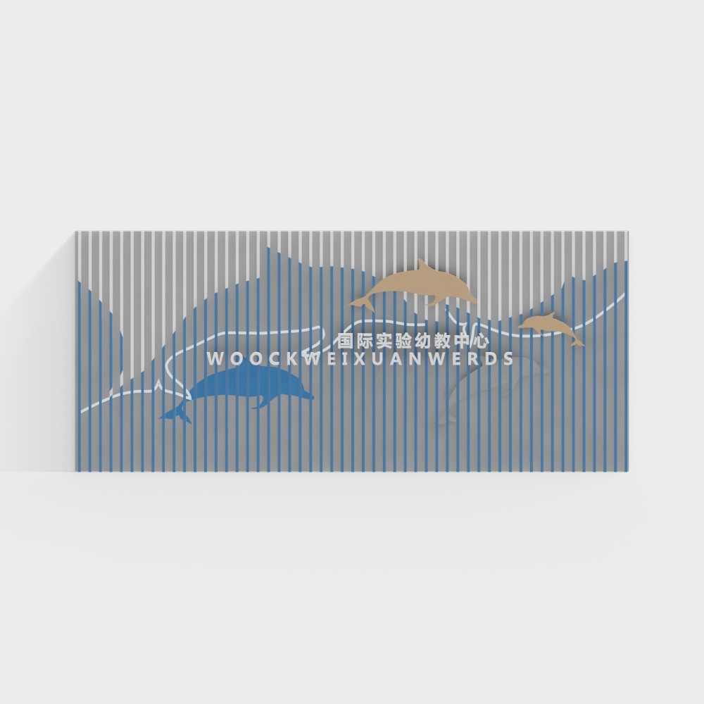 Dolphins in Motion 3D model