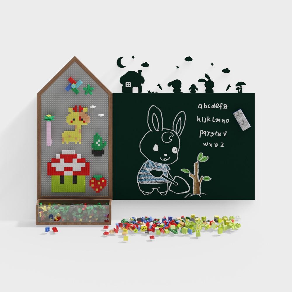 Kindergarten background wall