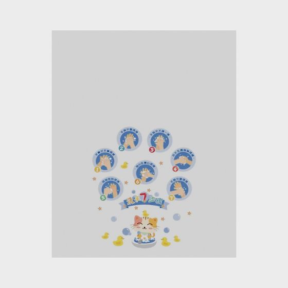 Handwashing Steps 3D Model for Education