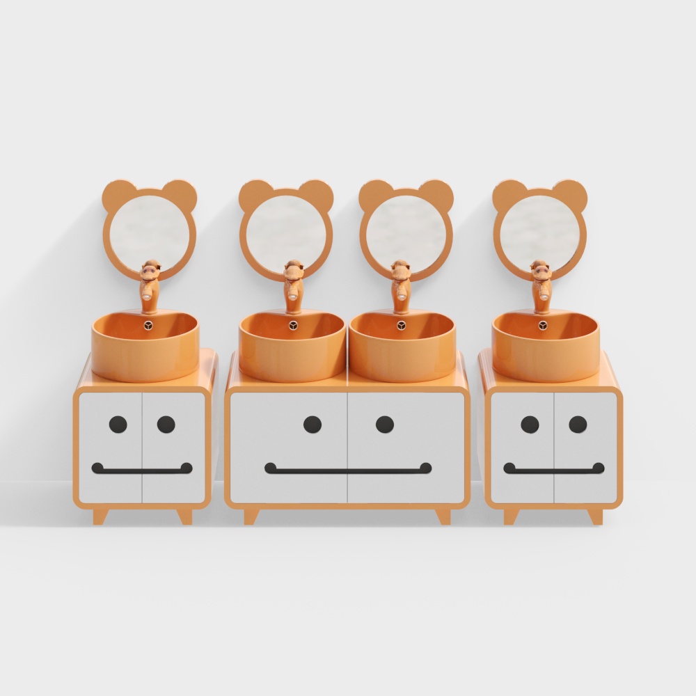 Kindergarten bathroom sink