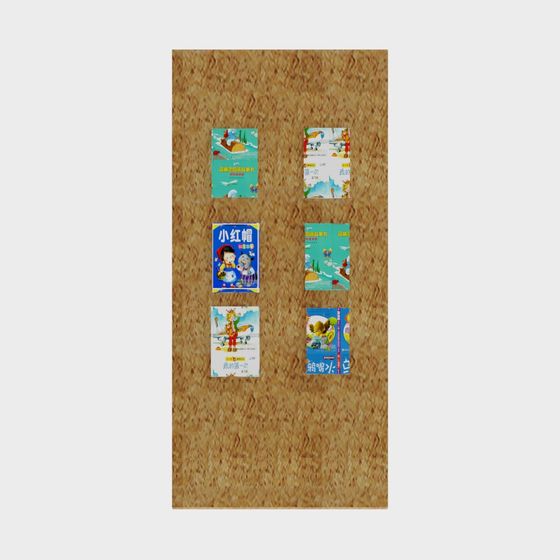 Whimsical Fairy Tale Bookshelf 3D model