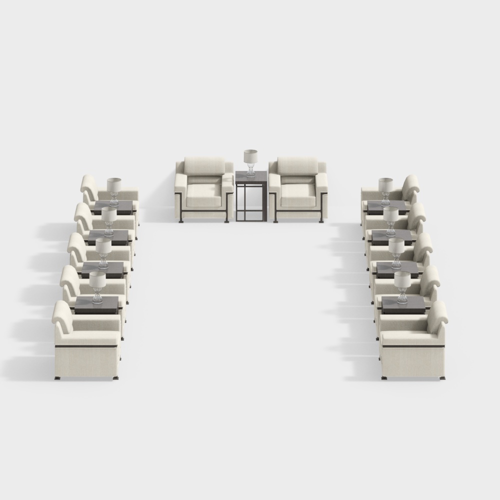 Reception room sofa set