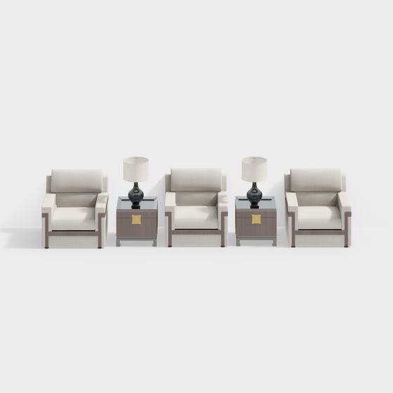 Urban Living Room Suite 3D model