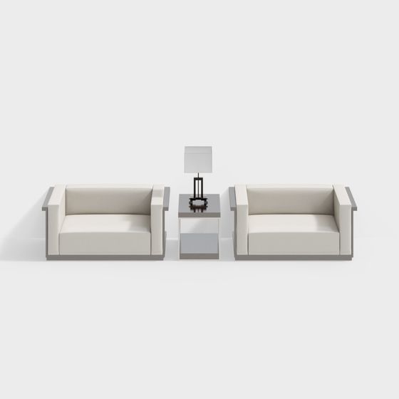 Urban Corner Sofa Set 3D model