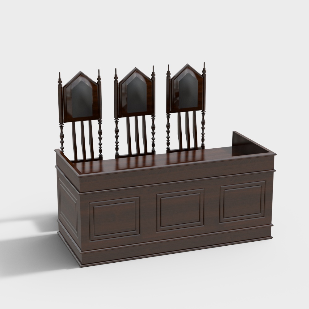 Vintage Castle Desk 3D model