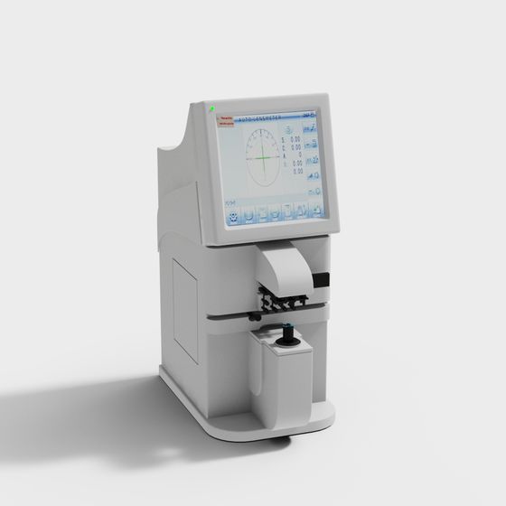 Auto Lensmeter 3D model - Low Poly Medical Equipment