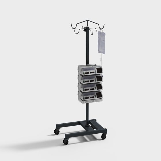 Intensive Care Cart 3D Model