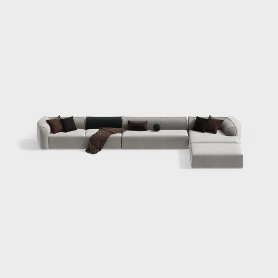 Canapé d'angle en L Wabi-Sabi