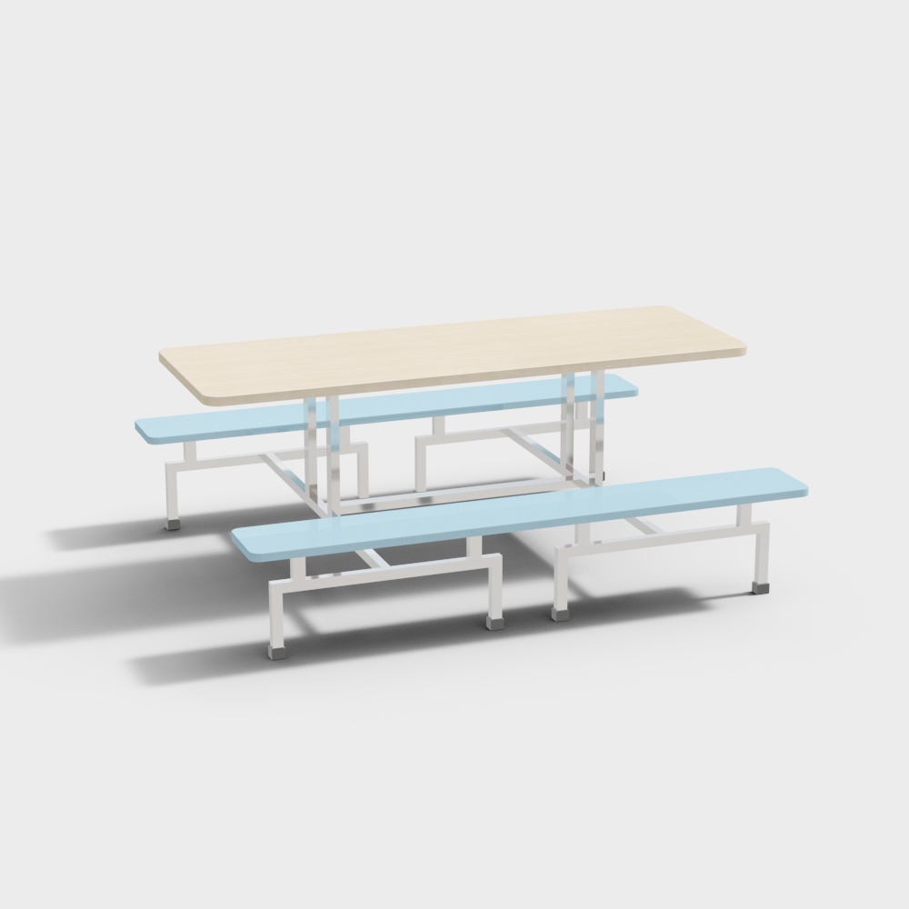 Canteen wooden tables and chairs