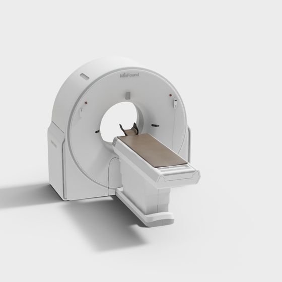 Highly Detailed MRI Scanner 3D Model
