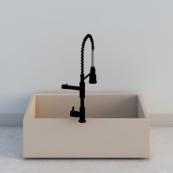 Minimalist Kitchen Sink 3D model