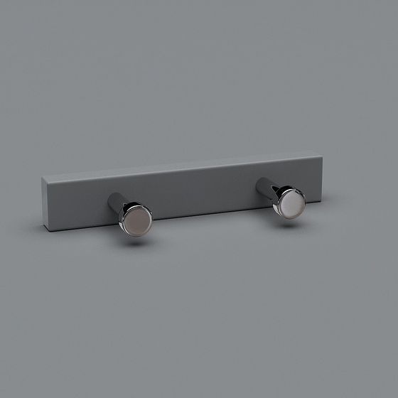 Minimalist Coat Rack 3D model