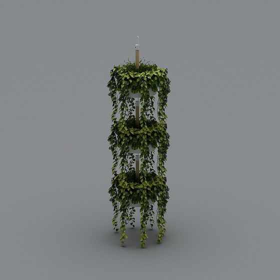 Hanging Plant Rack 3D model