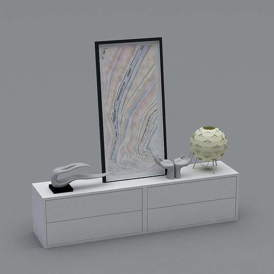 Urban Art Display Cabinet 3D model