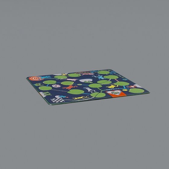 Colorful Game Board 3D Model