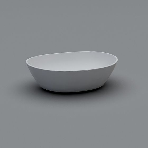 Stylish Minimalist Bowl 3D model for Creative Projects