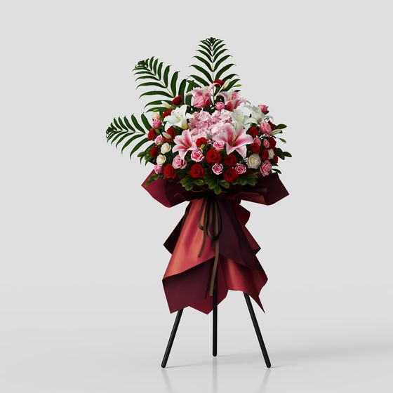 Floral Elegance 3D model