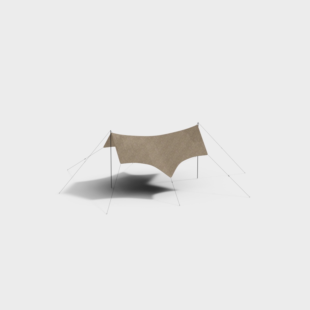 Tent Haven Low-Poly 3D Model
