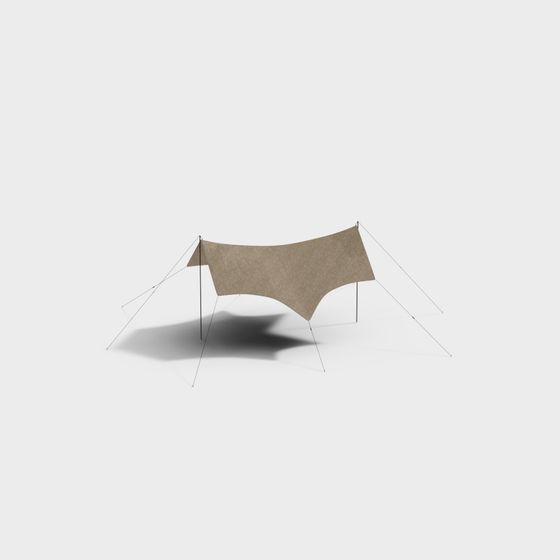 Tent Haven Low-Poly 3D Model