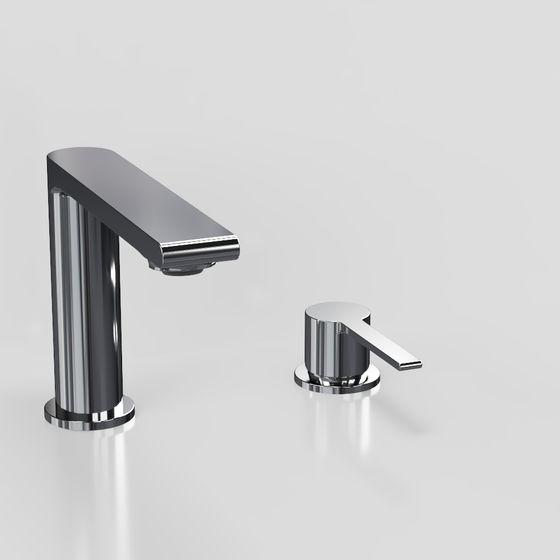 Sleek Low-Poly Faucet 3D model for Modern Interiors