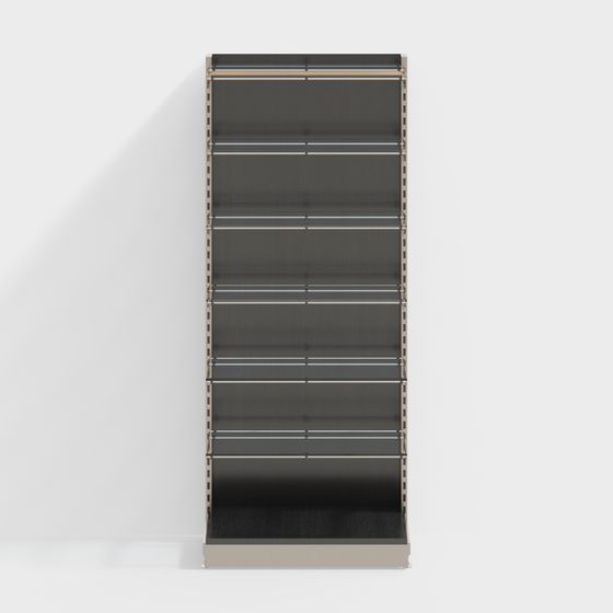 Modern Low-Poly Shelf 3D Model Design