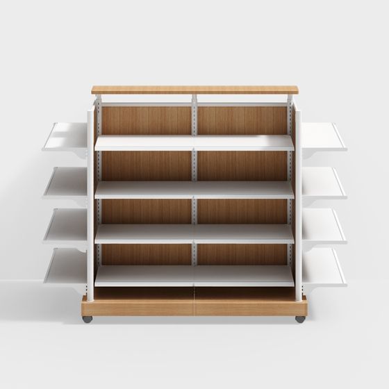 Modern Minimalist 3D Shelf Model