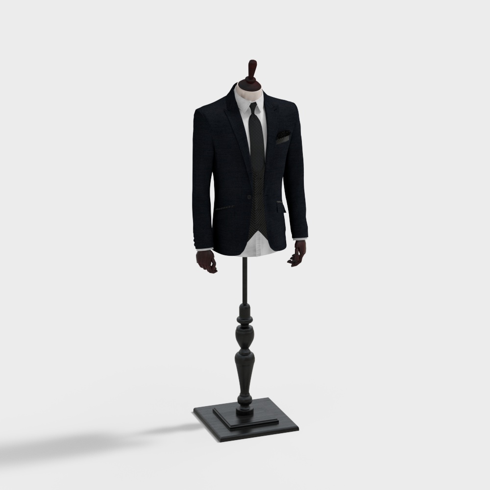 Classic Suit Mannequin 3D model