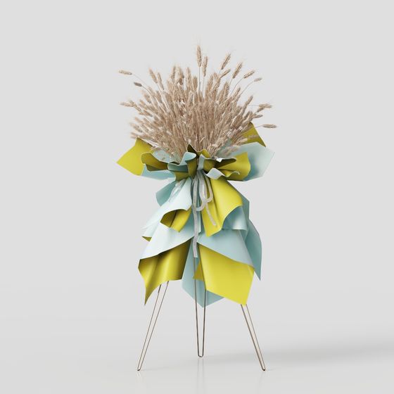 Wheat Bouquet 3D model for Creative Projects