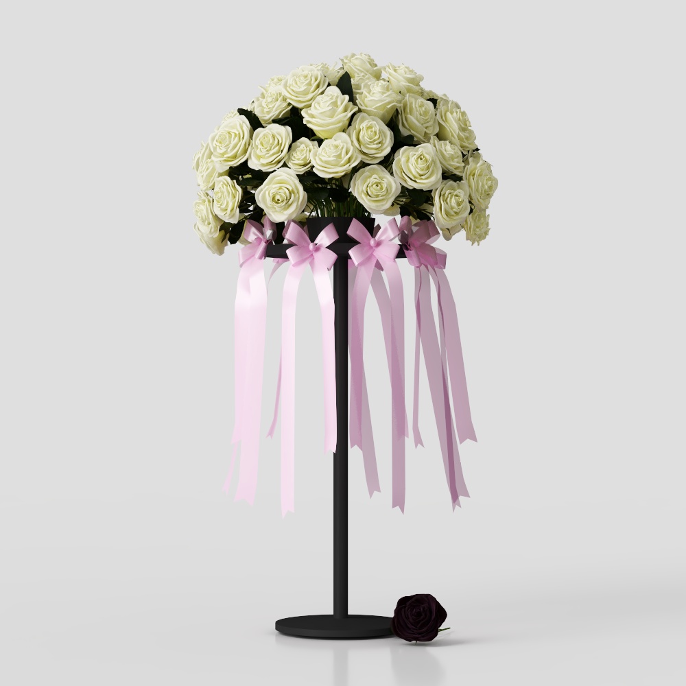 Romantic Rose Bouquet 3D model