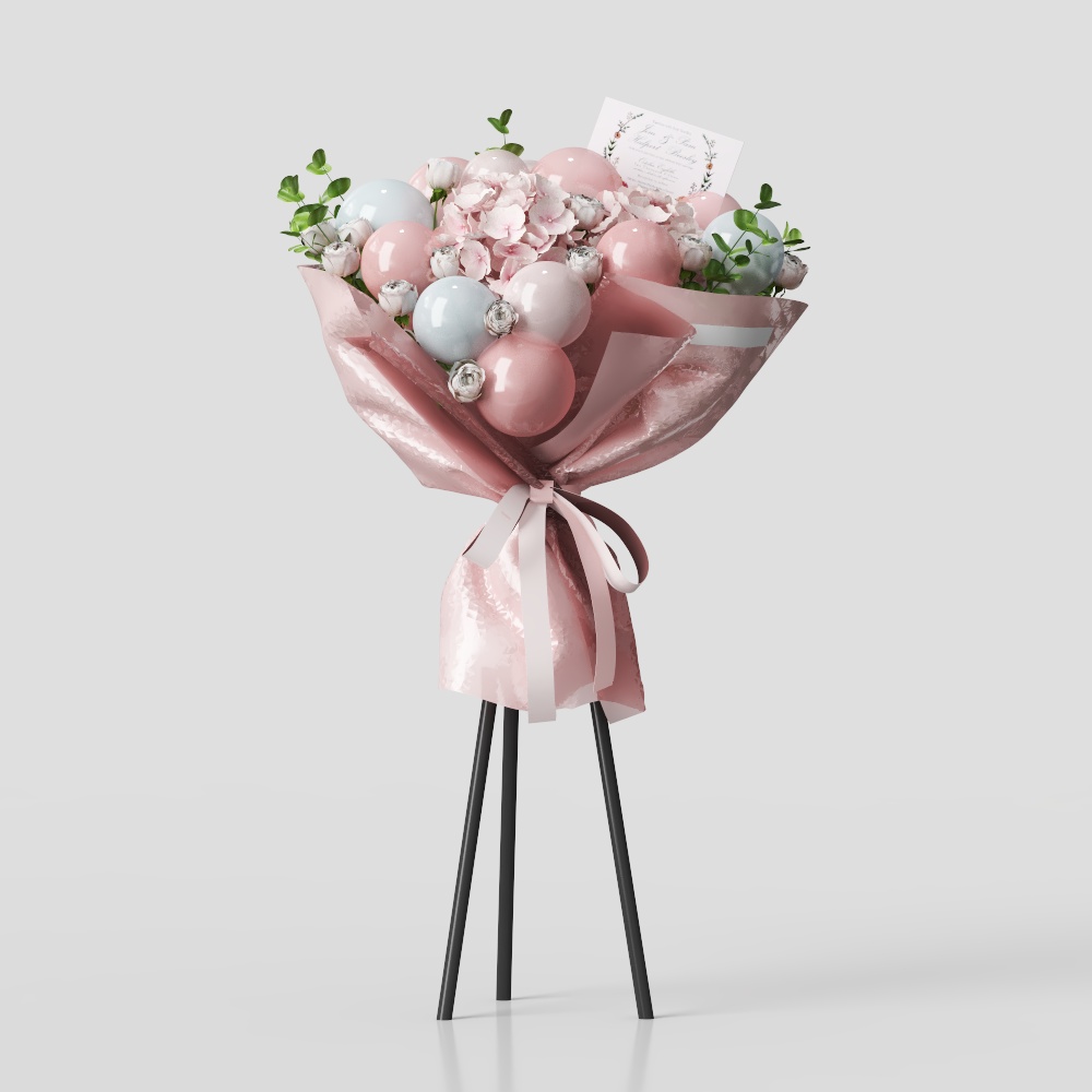 открывающаяся цветочная корзина