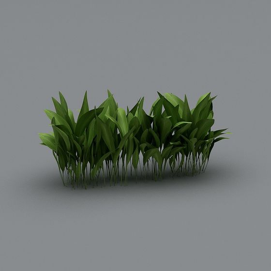 Lush Greenery Low-Poly 3D Model